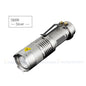 LED Flashlight Pocket Emergency Flashlight Zoomable Torch Aluminium Alloy 3 Lighting Modes Flashlight Waterproof Torch