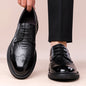 Summer New Leather Shoes Men's Business Hollow Holes Soft Bottom Men's Sandals Formal Wear Breathable Office Dress Shoes for Men