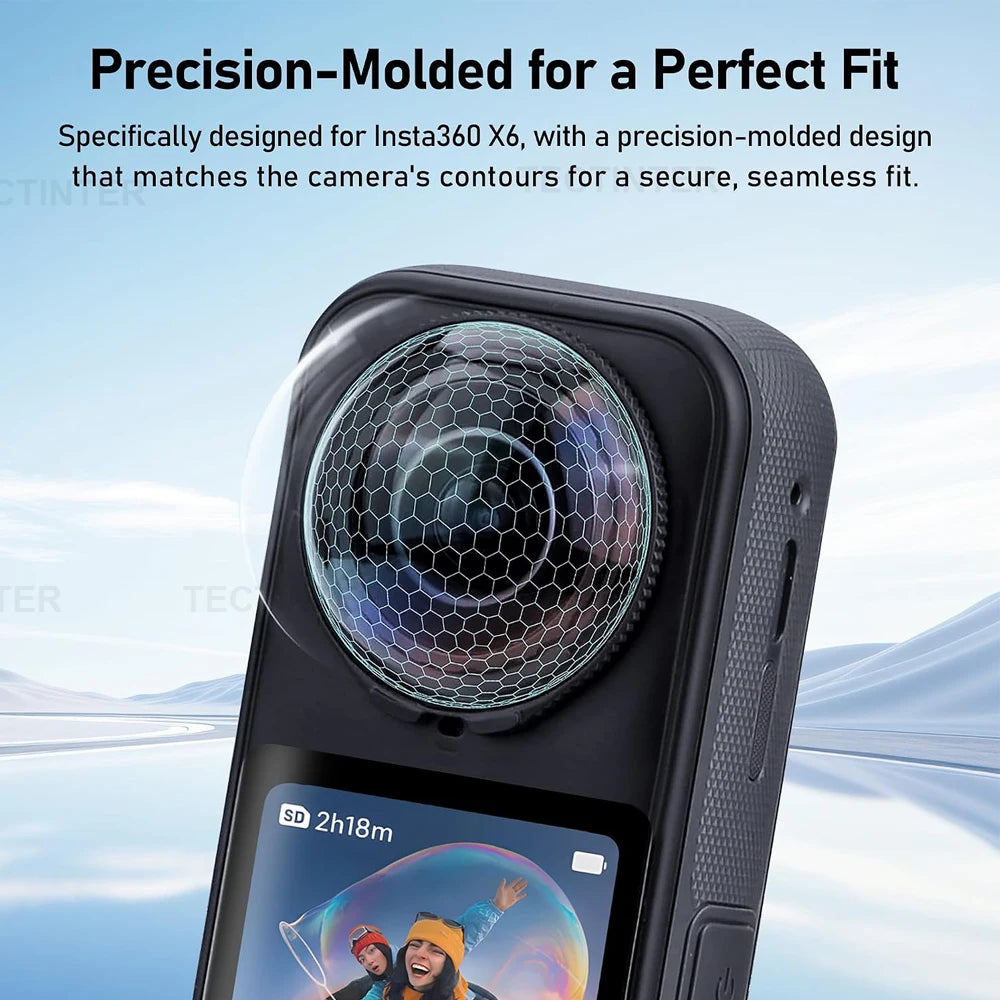 Screen Lens Protector for Insta360 X6 Tempered Glass Film Clear Anti-scratch Lens Guard Cover for Insta 360 X6 Camera Accessorie