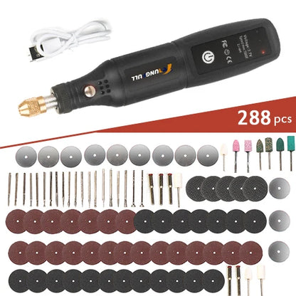 Cordless Mini Electric Rotary Tool Set 16000RPM USB Charging Engraving Pen Electric Drill Dremel Tools Jewelry Metal Polishing