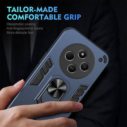 For Xiaomi Poco C75 4G Case Camera Protect Shockproof Armor Funda for PocoC75 Poko Little C75 C 75 4G Magnetic Holder Ring Cover