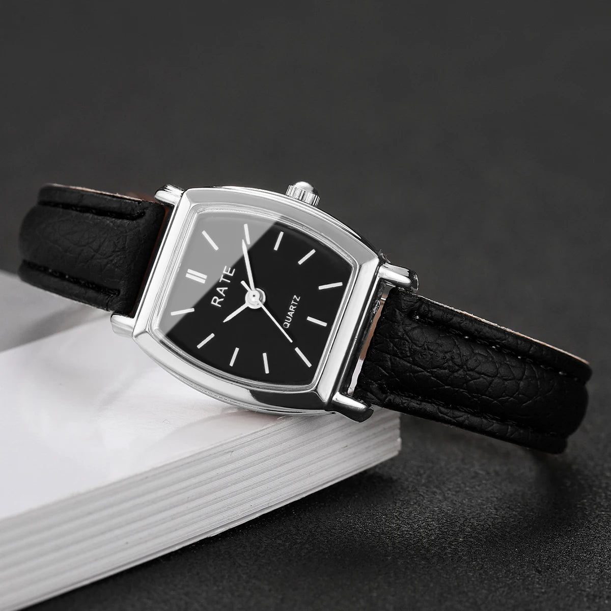 2PCS/Set Fashion Casual Women Watches Leather Strap Quartz Wristwatch Reloj Mujer Girls Clock Gift（Without Box）