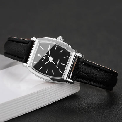 2PCS/Set Fashion Casual Women Watches Leather Strap Quartz Wristwatch Reloj Mujer Girls Clock Gift（Without Box）
