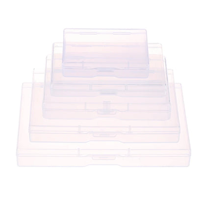 Transparent Plastic Box Rectangular Translucent Packing Box Storage Organizer Case Dustproof Durable Strong Jewelry Container