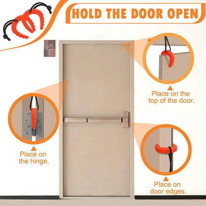 1/2Pcs Door Stopper Wedge Heavy Duty Door Stop for Police Firefighter First Responder Door Holder