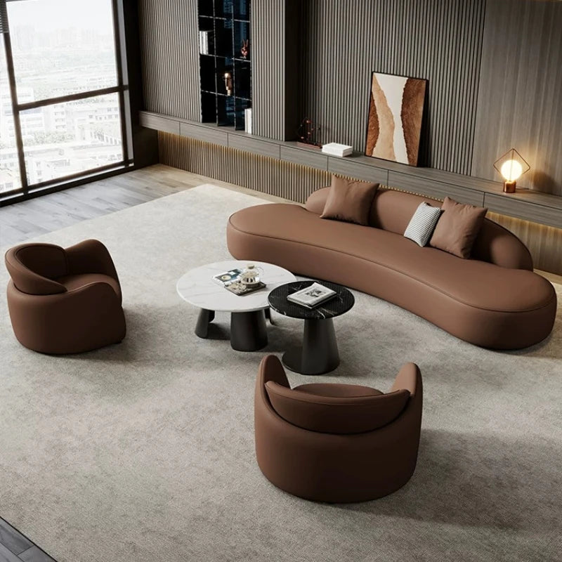 American Creative Living Room Sofa Modern Luxury Hotel Lobby Beauty Salon Lounge Reception Sofa Designer Office Furniture FYOS