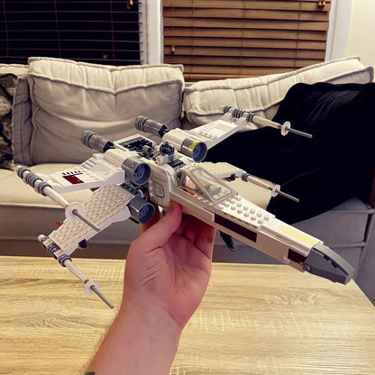 NEW IN STOCK Spaceship T-65 Aircraft Fighter Space StarFighter Building Blocks Toys for Gift