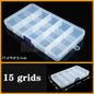 Transparent Plastic Box Screw Compartment Box Jewelry Earring Display Case Container Clear Terminal Organizer Tool Storage boxes