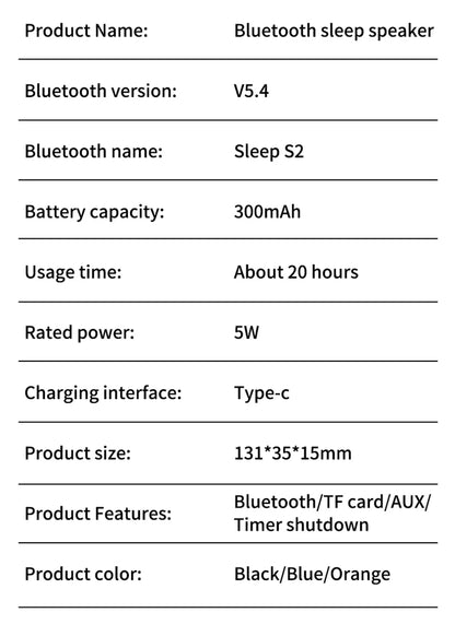 Bone Conduction Sleep Speaker Bluetooth Speaker Under Pillow Bluetooth Speaker Sleep Device Sleep Aid Headphones 2026