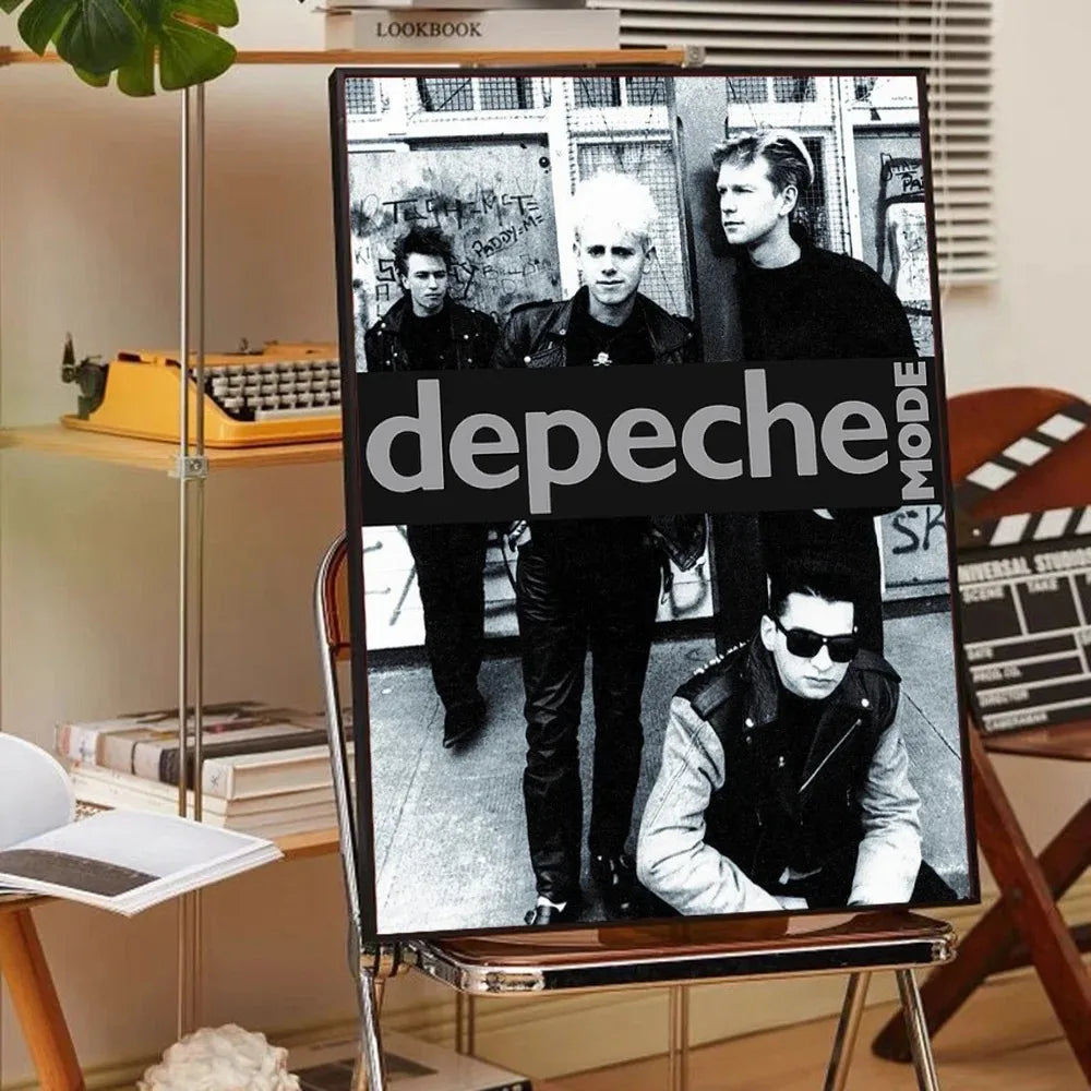 D-Depeche-Mode Singer Star Anime Posters Room Bar Cafe Room Decor Canvas Painting