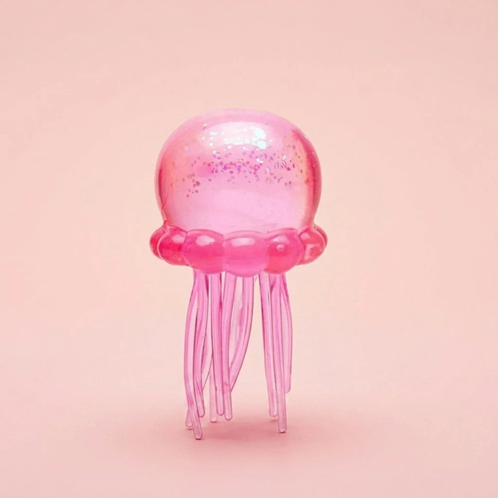 3 Colors Jellyfish Squishy Toy Set Soft Silicone Anti-Stress Squeeze Toy Cute Ocean Animal Fidget Toy for Party Favors Slow