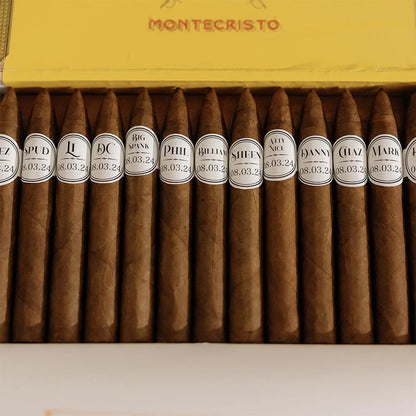 Personalized Custom Wedding Cigar Bands Sticker Wraps Cigar Labels Groomsmen Gift Father's Day Gift for Dads Wedding Favors