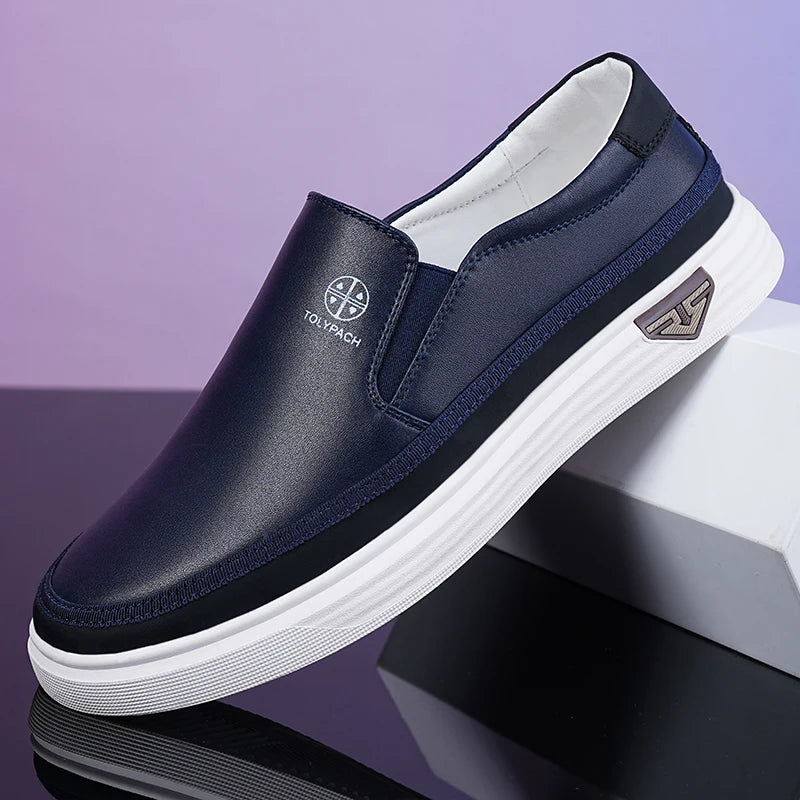 Men's Breathable Loafers Summer Comfort Soft Sole Slip-On Casual Shoes Anti-Slip Wear-Resistant Outdoor Men's Shoes-723