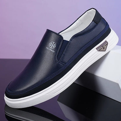 Men's Breathable Loafers Summer Comfort Soft Sole Slip-On Casual Shoes Anti-Slip Wear-Resistant Outdoor Men's Shoes-723