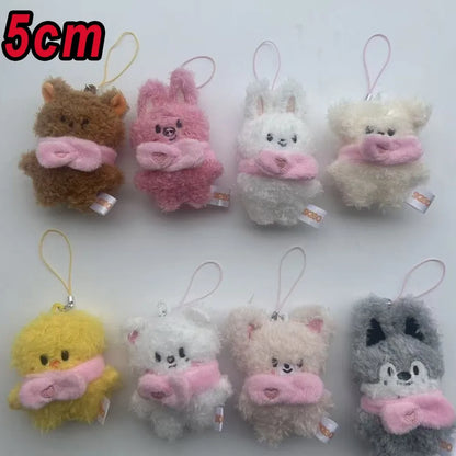 8pcs Skzoo Plush 25cm Kpop Cartoon Stuffed Animal Plushies Stray Kids Plush Doll Toys Kawaii JYP Adults KZ Fans Keychain  Gift