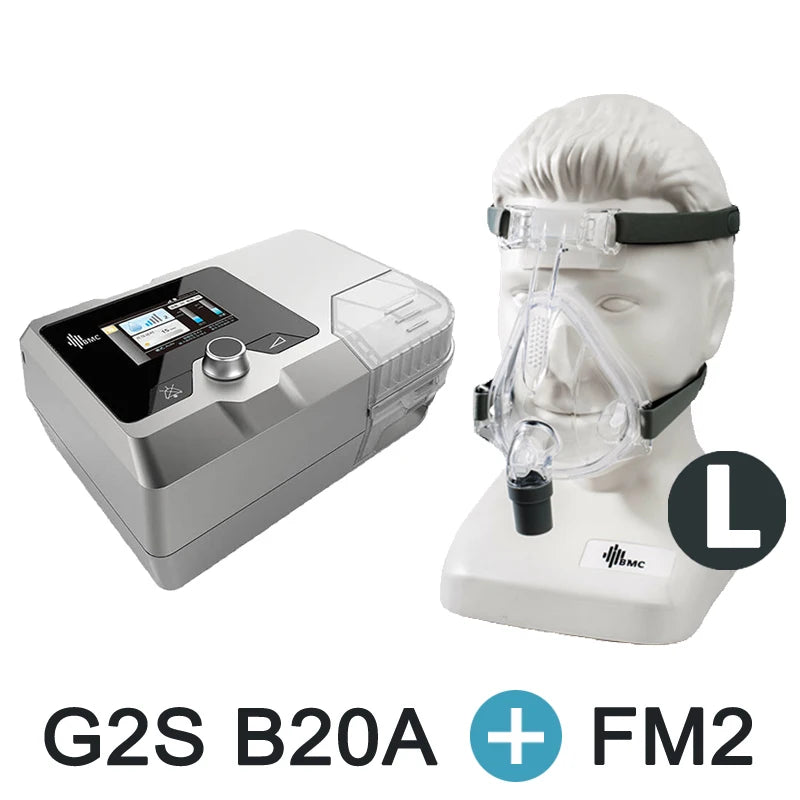 BMC G2S B20A BiPAP Machine Sleep Apnea Bi-level CPAP Auto S Ventilator with Humidifier Mask Quiet Anti Snoring Data Report