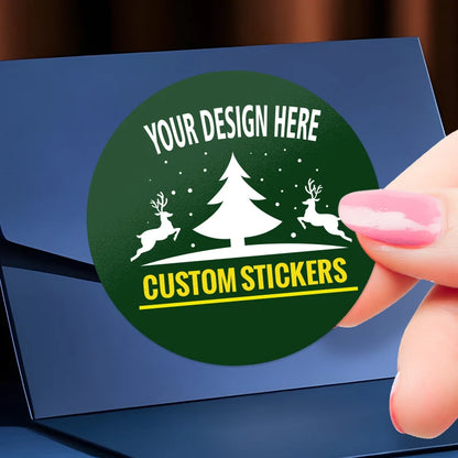 Tailor-Made Logo/Photo Stickers | Brand Customization Matte Labels | High-Res Printing with Scratch & Water Resistant Coating
