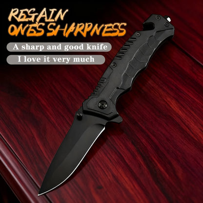 Multi functional and convenient folding knife EDC pocket knife fruit knife, suitable for outdoor survival camping and fishing