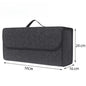 Car Trunk soft Organizer Felt Storage Box Accessories Large Anti Slip Compartment Boot Storage Organizer Tool Car Storage Bag