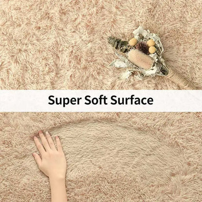 Pink Bedroom Carpet For Children's Room Cute Girls Floor Soft Mat Living Room Decoration White Fluffy Large Kids Bedside Rugs