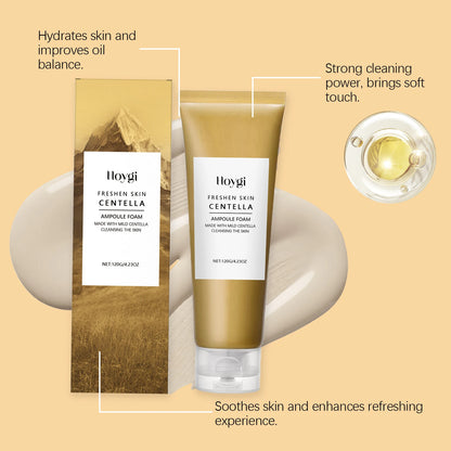 Hoygi Centella Asiatica Deep Cleaning Foam Facial Clean Soothing Hydrating Face Wash Blackhead Remove Refresh Skin Care Cleanser