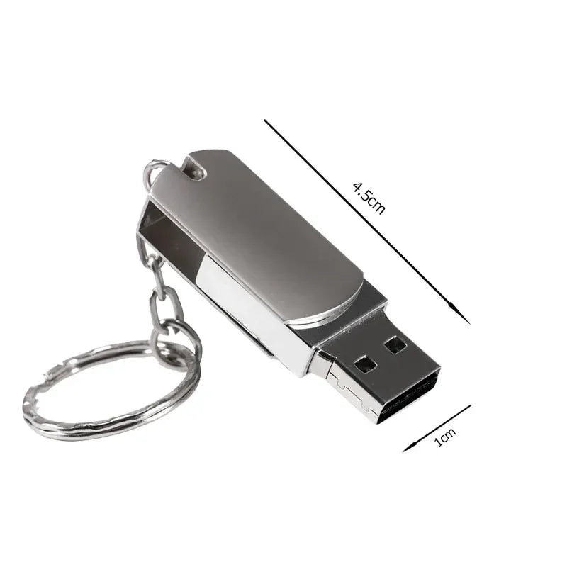 JASTER USB Flash Drive 64GB Rotatable Pen Drive 32GB Super Mini Memory Stick Free Key Chain Pendrive 16GB Creative Gifts U Disk