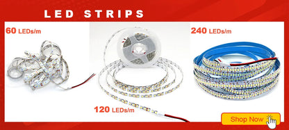 12V 24V LED Strip 2835 120LEDs/m Home Lamp Strip Pink Red Ice Blue Green Golden Yellow Orange Flexible Waterproof Soft Lamp Bar