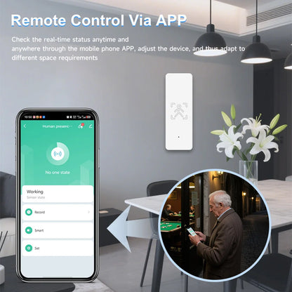 Tuya 10G Mmwave Human Motion Sensor Zigbee Smart Presence Detector Indoor Security Alarm System With App Control