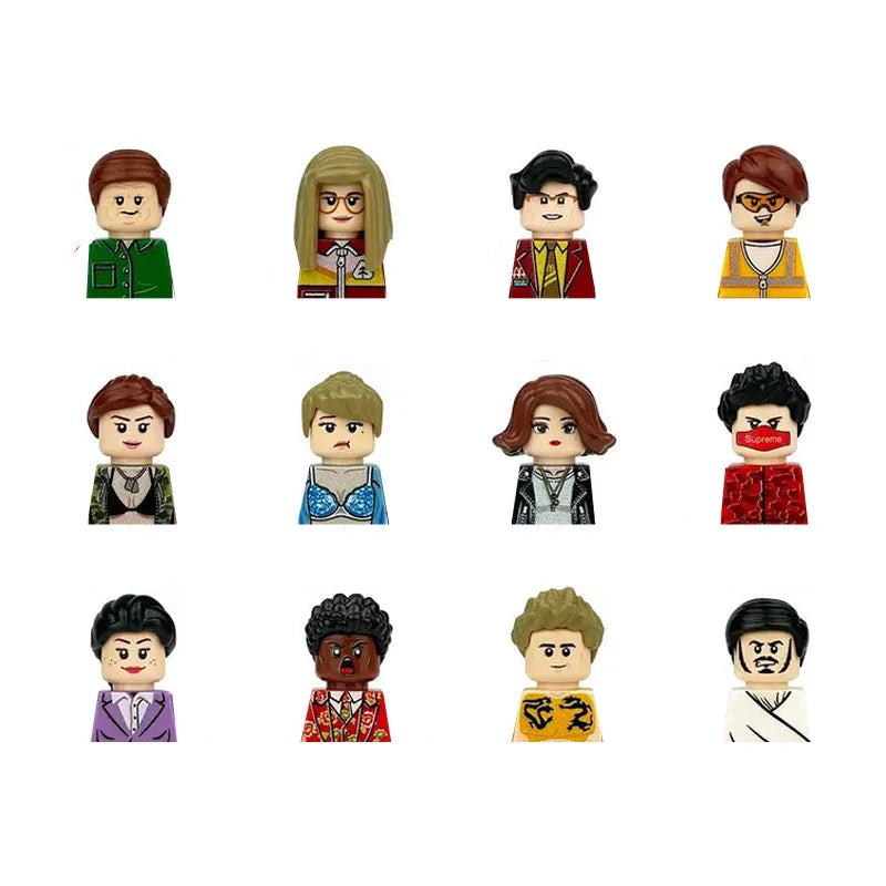 City Career 3D Building Block Dolls Toys Cartoon Character Models Mini Action Figures Educational Toys Children's Gifts