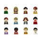 City Career 3D Building Block Dolls Toys Cartoon Character Models Mini Action Figures Educational Toys Children's Gifts