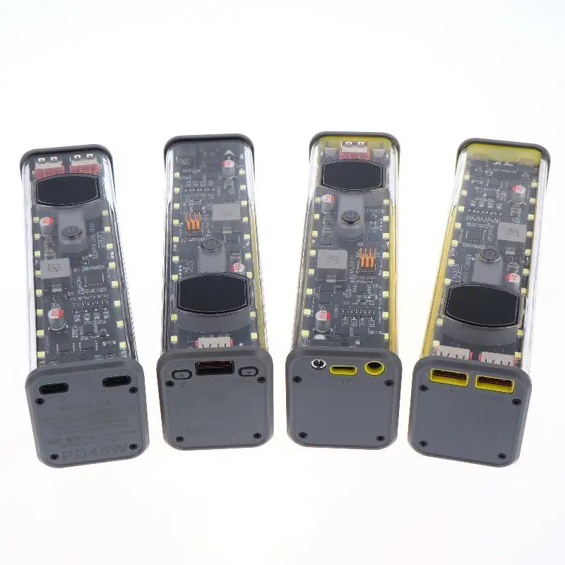 PD45W Super Fast Charging DIY Power Bank Case Weld-Free 8-Cell 18650 Battery Storage Box Daul USB Type C Output