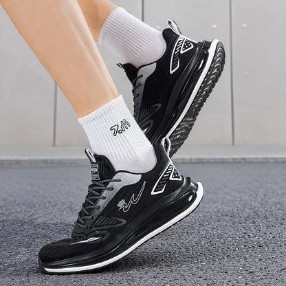 Men's breathable casual sneakers four seasons new soft sole non-slip lightweight racing outdoor running shoes speed sports shoes