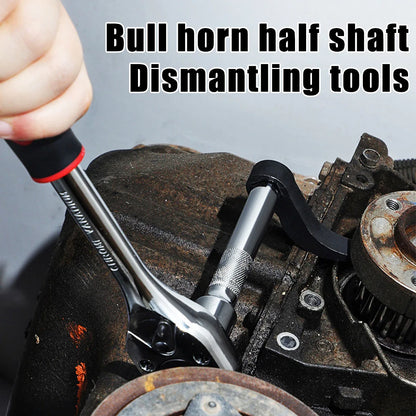 Angle Type Half Axle Disassembly Tool Drive Pry Bar Adapter Used for Open-end Wrenches Disassembling Axles Repair Tool Anti-Slip