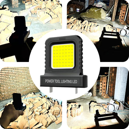 1-5 szt. Lampa robocza LED do elektronarzędzi Makita, Milwaukee, DeWalt, Bosch, Dayi, Lomvum, Zhipu, z akumulatorem litowo-jonowym 18V-21V