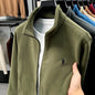 Designer brand luxury men's zipper stand collar coat high-quality Paul pony embroidery autumn winter comfort warm casual jacket