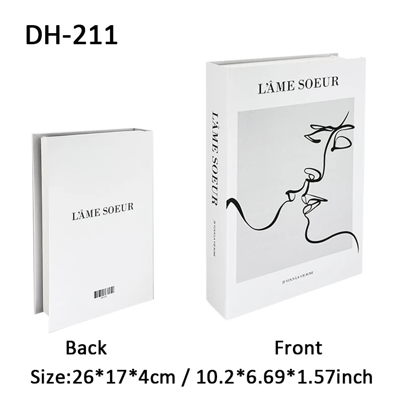Boho Monet Matisse Luxury Fake Book Storage Box Home Interior Decoration Decorative Books Coffee Table Bedroom Living Room Decor