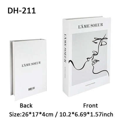 Boho Monet Matisse Luxury Fake Book Storage Box Home Interior Decoration Decorative Books Coffee Table Bedroom Living Room Decor