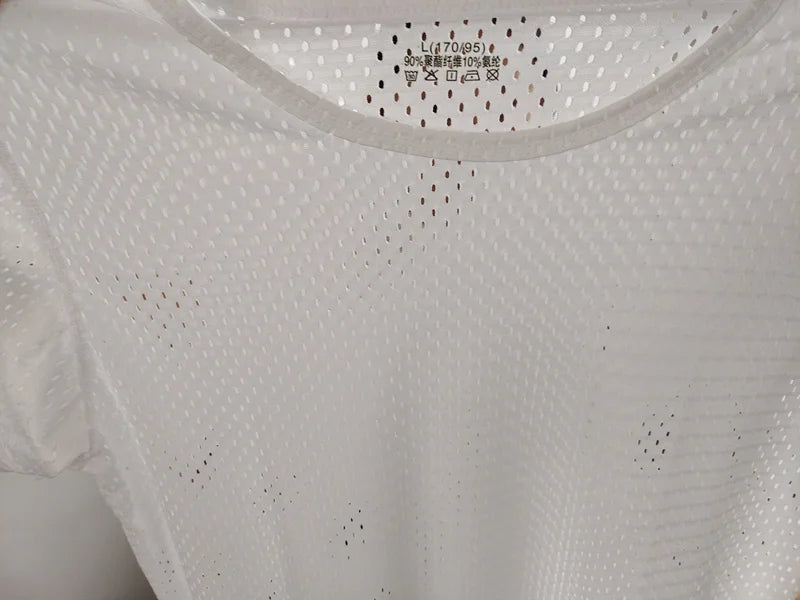Men's Ice Silk Mesh Vest O-Neck Lightweight Sports Summer Wear Sleeveless T-shirt Tank Top Casual Fashion Outerwear