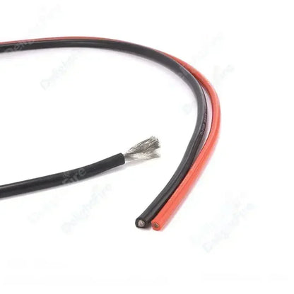 Silicone Cable Solar Panel Electrical Wire Heat Resistant Red Black 24 22 20 18 16 14 12 10 8 6 4 awg gauge for Car Auto Battery