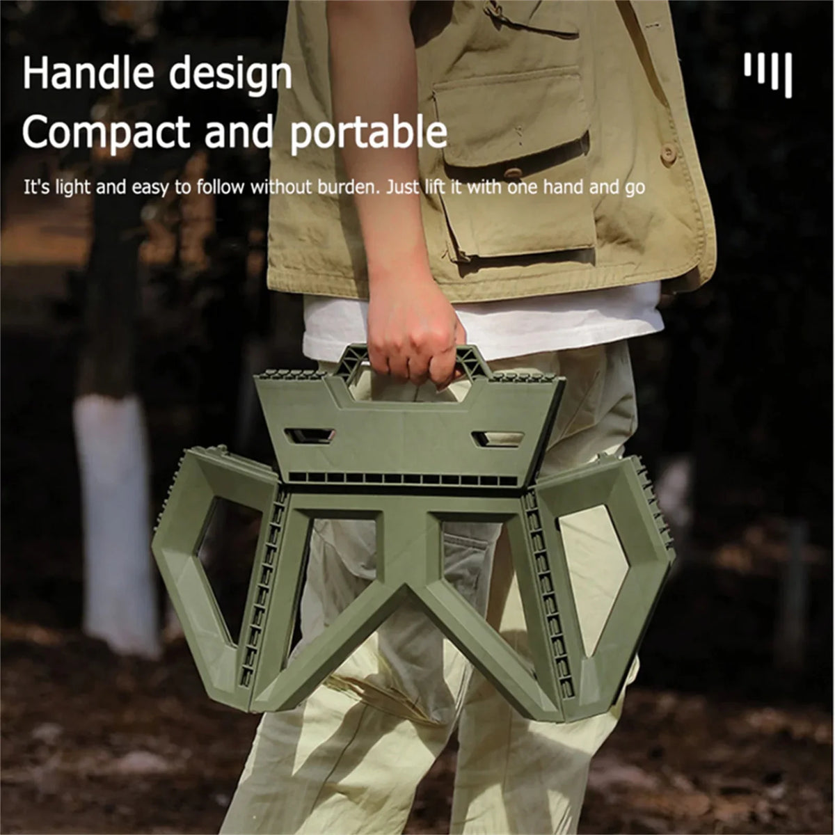 Outdoor Portable Small Stool Folding Stool High Load Bearing Durable Small Chair Fishing Stool Beach Stool Camping Stool