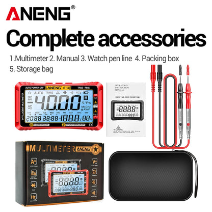 Smart Multimeter Detector 4000 Count Digital  AC/DC Curent Voltage Resistor Measurement  3 in 1 Professional Test Tool ANENG 613