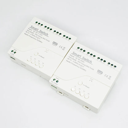 4CH Wifi Relay Smart Wireless Switch Module 4 Channel 7-32V 85-250V 220V 110V 2200W RF433 4 Way Receiver Works with Tuya Alexa
