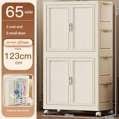 Home Use Baby Closet Easy Assembly Bedroom Storage Cabinet Thickened Children's Clothes Organizer Infant Wardrobe
