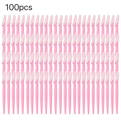 5-100PCS Wholesale Blade Portable Eyebrow Trimmer Shaver Face Razor Eye Brow Epilation Hair Removal Cutters Safety Razor