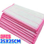 1-50pcs Anti-Oil Kitchen Towels Cotton Dishcloth Super Absorbent Non-stick Oil Reusable Cleaning Cloth Kitchen Daily Dish Towels