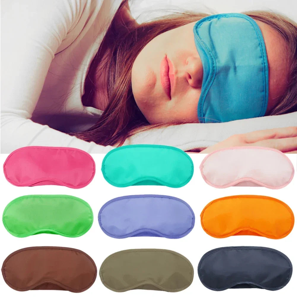 Silk Sleep Eye Mask Padded Shade Eye Cover Patch Sleeping Mask Eyemask Blindfolds Travel Relax Rest Women Men