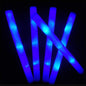 30/40/60/80/100/120Pcs RGB LED Glow Bulk Party Supplies Colorful Glow Sticks Foam Stick Cheer Tube Dark Light Birthday Wedding