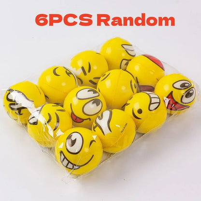 6 Pcs Toys Stress Ball Anxiety Relief For Boys Girls  Squeeze Ball  That Relieves Stress interesting  Children Toys