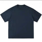 300g Thick Combed Cotton Round Neck T-shirt, Solid Color Loose Fit Simple and Casual Basic Style Suitable for Both Men and Women