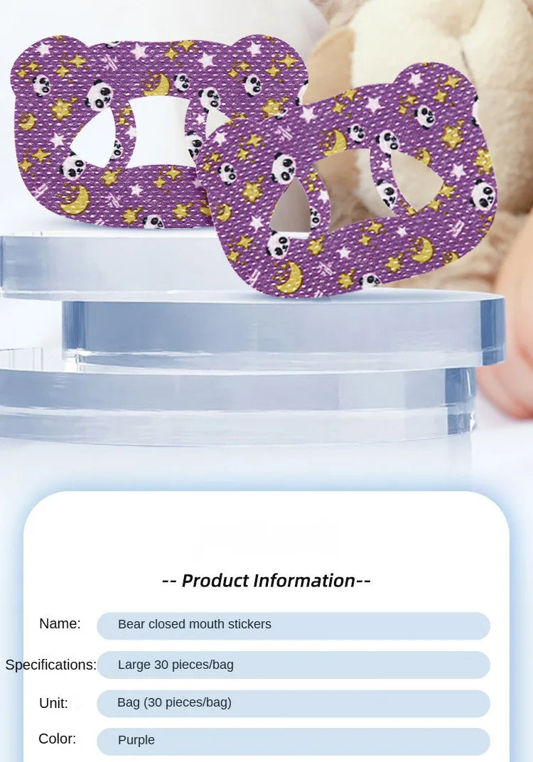 30Pcs Anti-Snoring Stickers Children Adult Night Sleep Lip Nose Breathing Improving Patch Mouth Correction Orthosis Tape